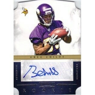 2012 Panini Prominence Greg Childs Rookie Autograph Card: $8 2012 Panini Prominence Greg Childs Rookie Autograph Card: $8