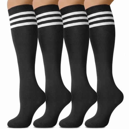 Senker Women's Cotton Knee High Socks 4-Pack: $9.99 Senker Women's Cotton Knee High Socks 4-Pack: $9.99