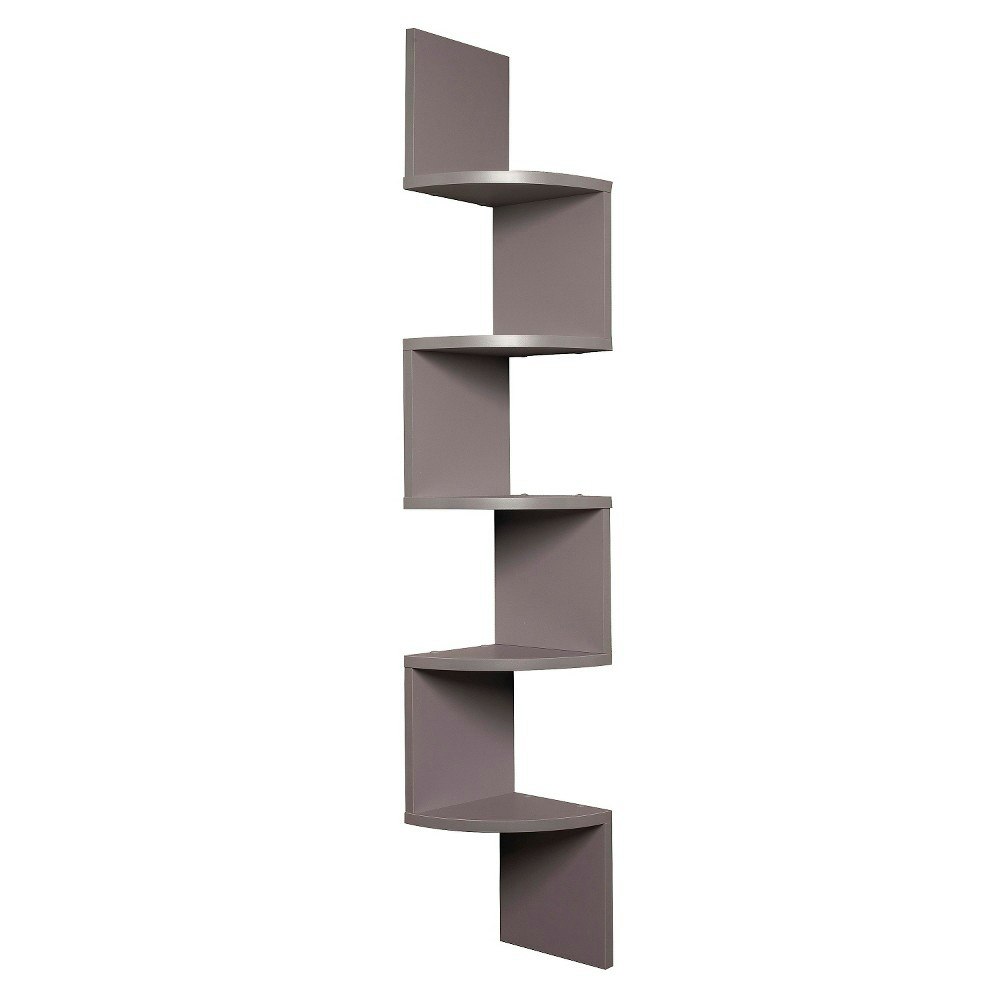 Danya B. 48.5\" 5-Tier Zigzag Corner Floating Shelf: $42.99