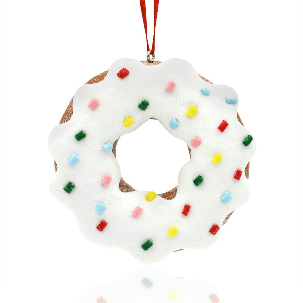 Gloria Duchin White Frosted Clay Donut Tree Ornament: $7.99 Gloria Duchin White Frosted Clay Donut Tree Ornament: $7.99