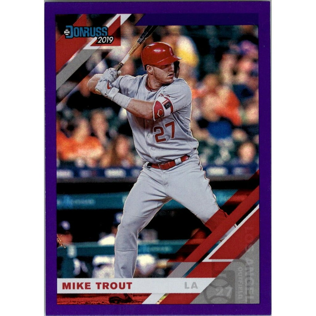 2019 Donruss Holo Purple Mike Trout Card #170: $7.20 2019 Donruss Holo Purple Mike Trout Card #170: $7.20
