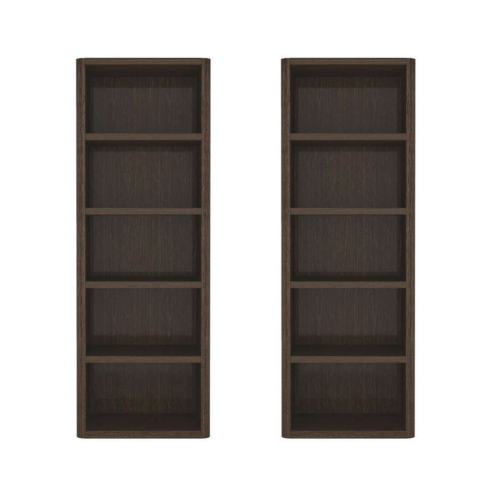 Manhattan Comfort 28-Inch Rivington 5-Shelf Open Bookcase 2-Pack: $835.99 Manhattan Comfort 28-Inch Rivington 5-Shelf Open Bookcase 2-Pack: $835.99