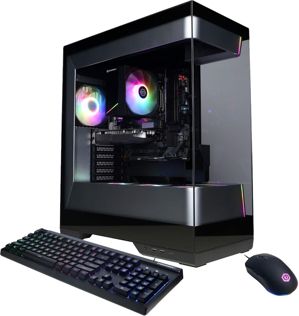 CyberPowerPC Gamer Master Gaming Desktop AMD Ryzen 5 5500 8GB RAM 500GB SSD: $849.99