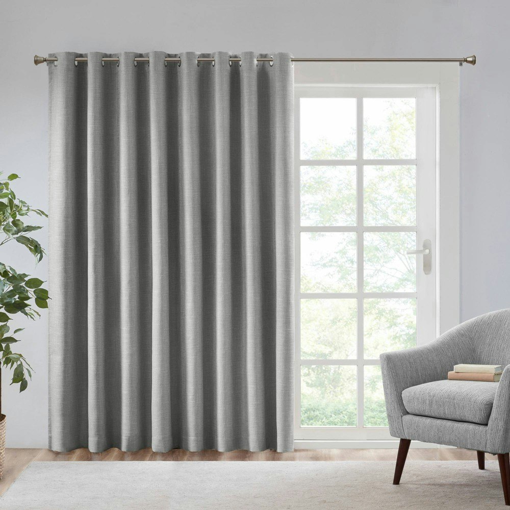SunSmart 84"x100" Extra Wide Grommet Top Patio Curtain Panel: $49.99