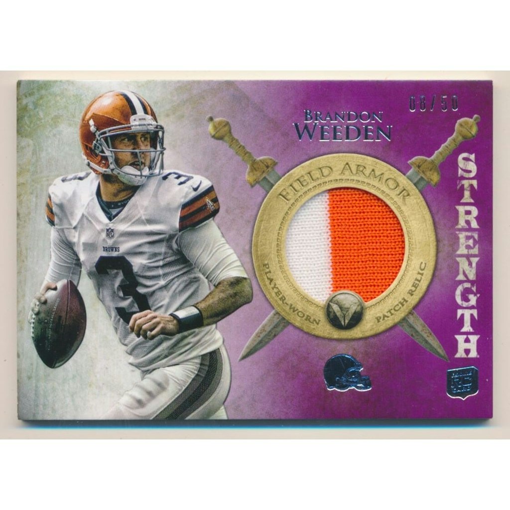 Brandon Weeden 2012 Topps Valor Field Armor Patch Card: $5.40