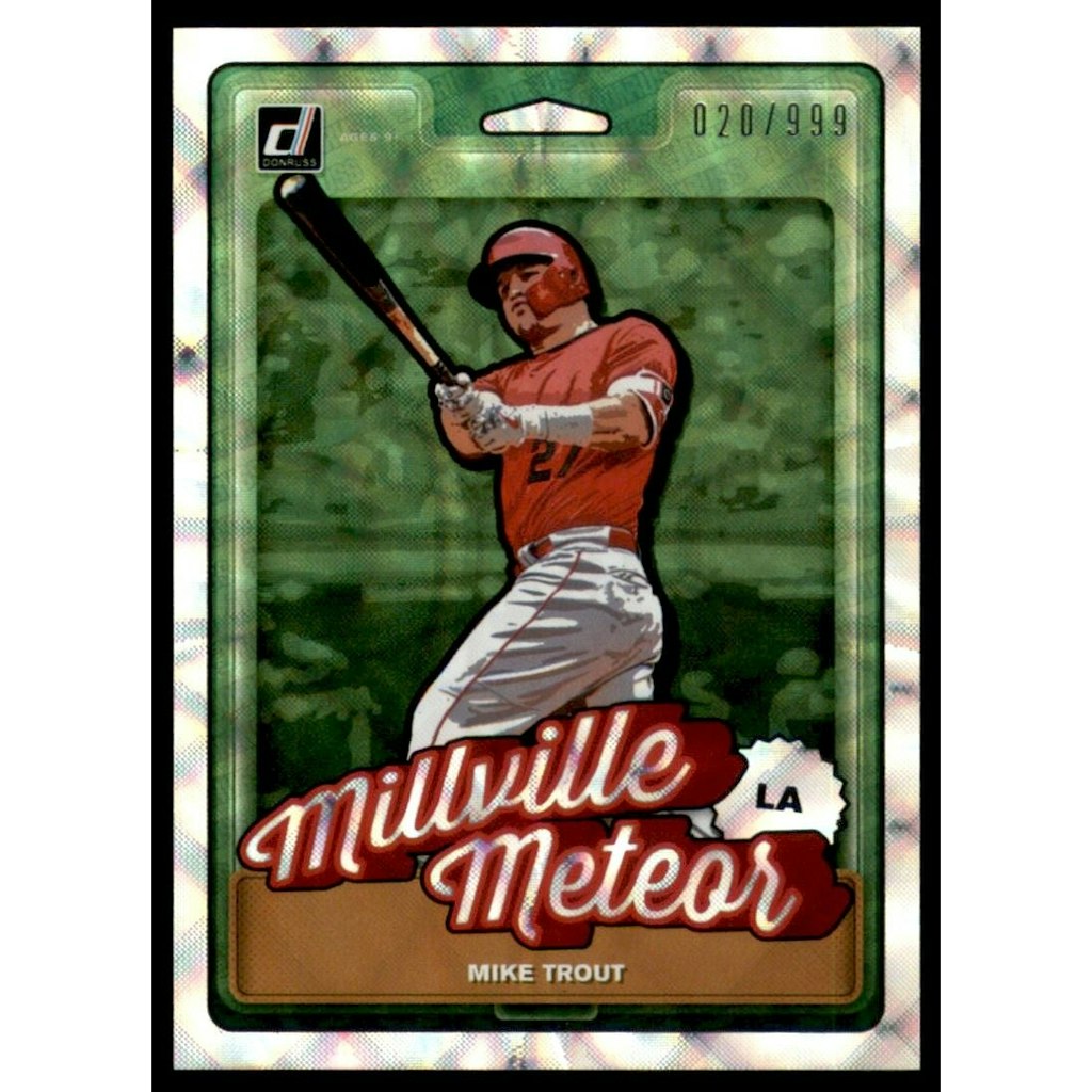 2019 Donruss Nicknames Mike Trout Card #3: $9