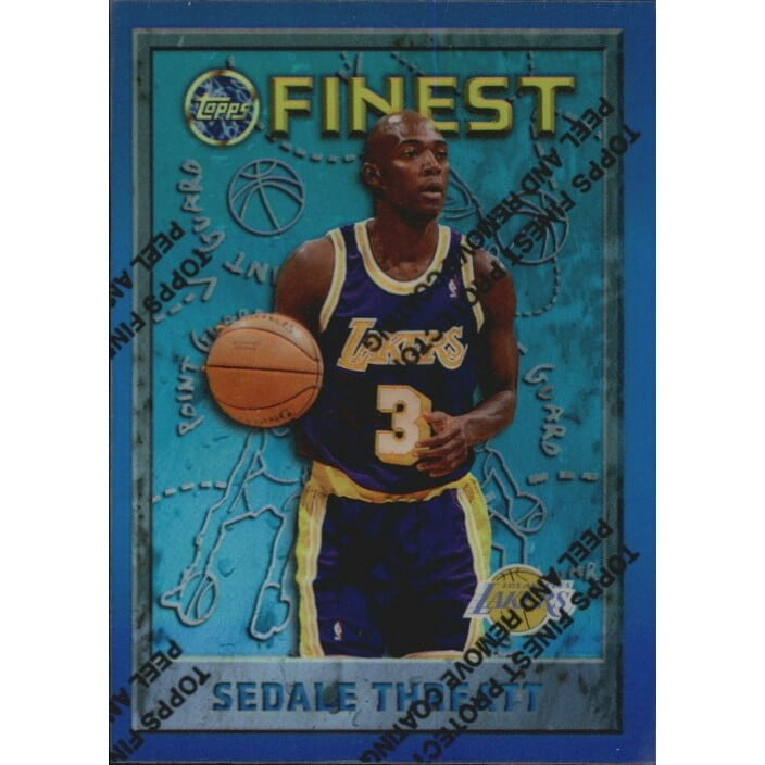 1995-96 Finest Refractor Sedale Threatt Card: $7 1995-96 Finest Refractor Sedale Threatt Card: $7
