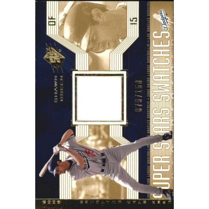 2002 SPx Shawn Green SuperStars Swatch Gold Card: $8.40 2002 SPx Shawn Green SuperStars Swatch Gold Card: $8.40