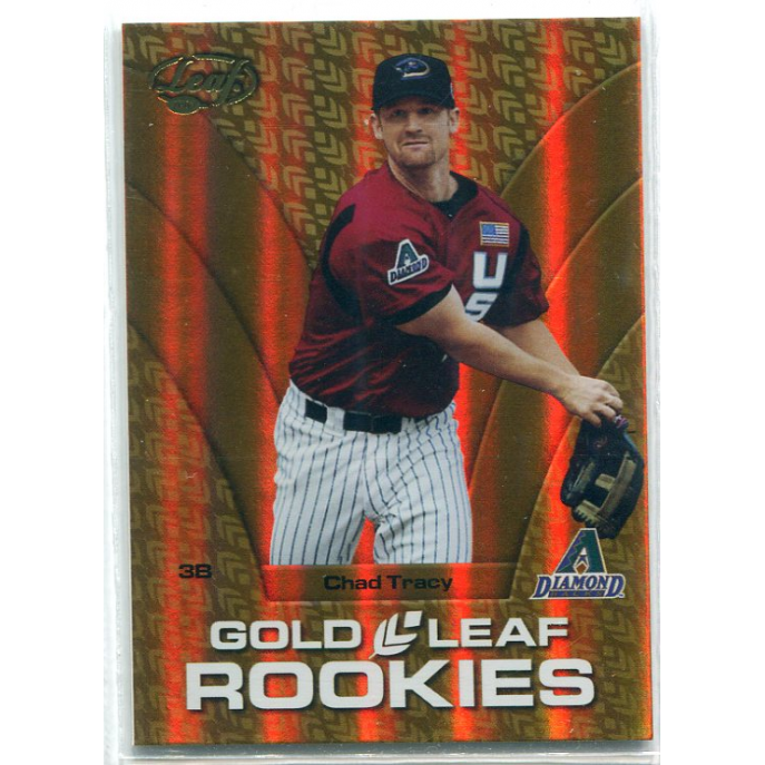 2004 Leaf Mirror Gold Rookie Chad Tracy #4 Trading Card: $5.50 2004 Leaf Mirror Gold Rookie Chad Tracy #4 Trading Card: $5.50