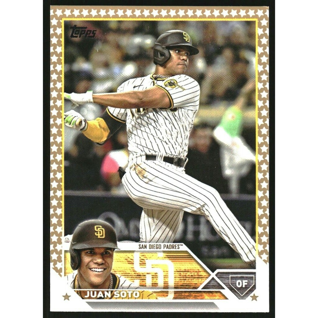 2023 Topps Factory Set Gold Stars Juan Soto Trading Card: $5.40 2023 Topps Factory Set Gold Stars Juan Soto Trading Card: $5.40