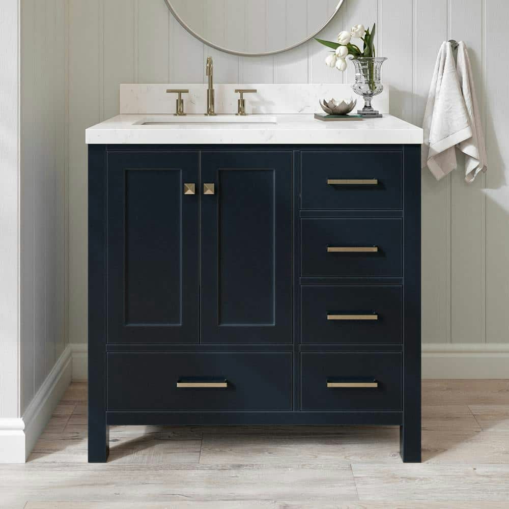 Cambridge 36-inch Single Sink Freestanding Bathroom Vanity: $1,112 Cambridge 36-inch Single Sink Freestanding Bathroom Vanity: $1,112