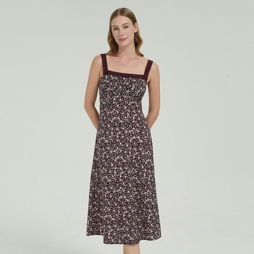 Universal Thread Women's Embroidered Strap A-Line Midi Dress: $45
