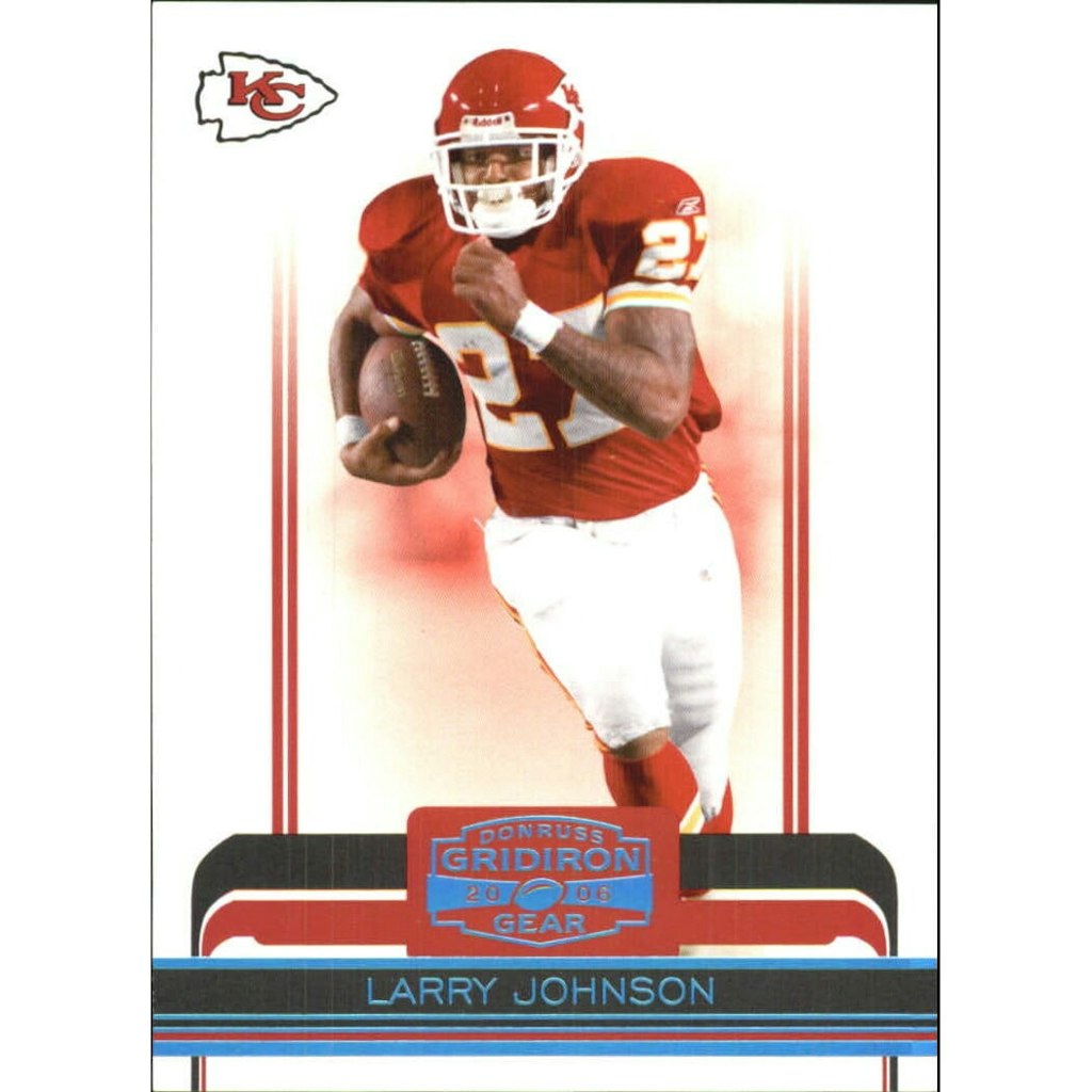 2006 Donruss Gridiron Gear Platinum Holofoil #52 Larry Johnson Card: $5.40 2006 Donruss Gridiron Gear Platinum Holofoil #52 Larry Johnson Card: $5.40