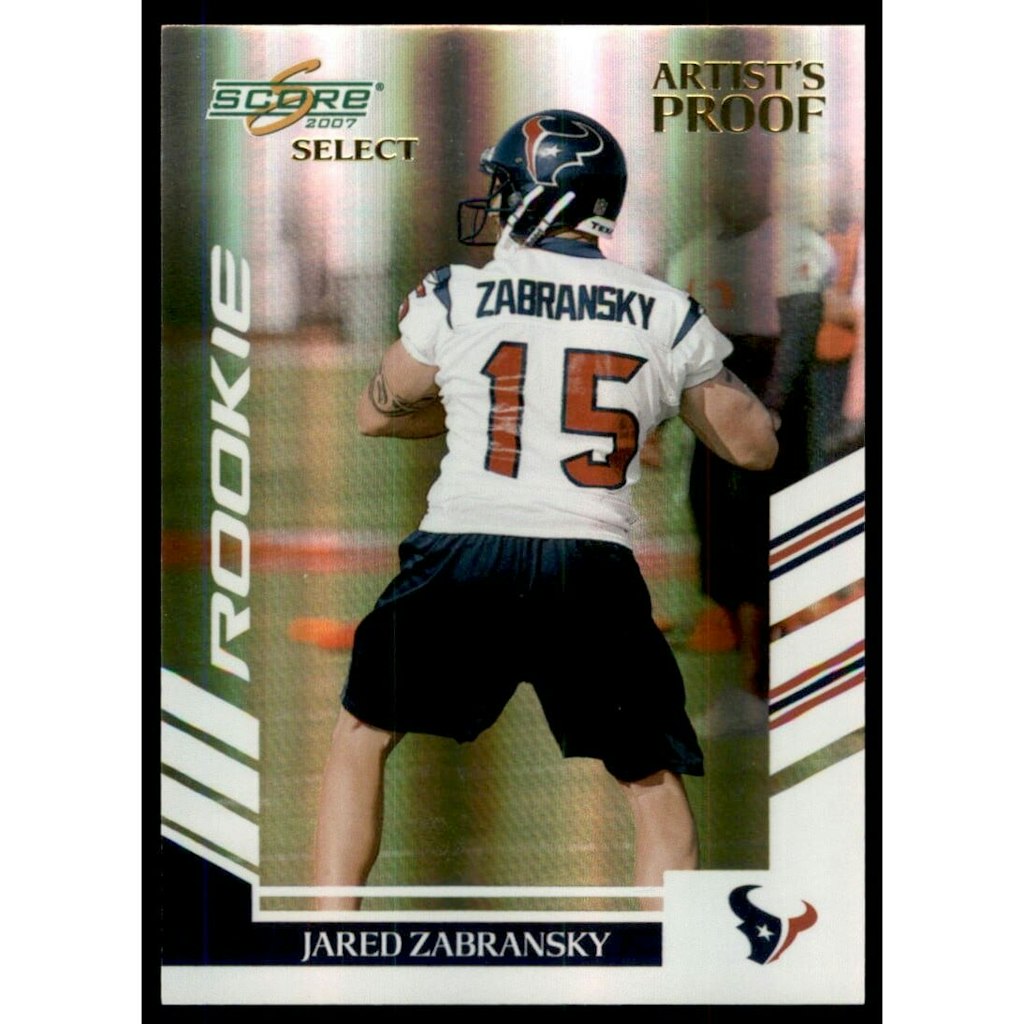 2007 Select Jared Zabransky Artist's Proof #373: $7.20 2007 Select Jared Zabransky Artist's Proof #373: $7.20