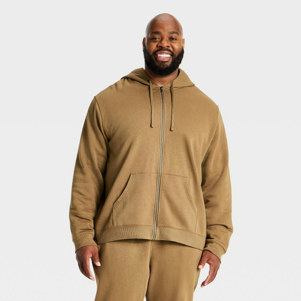 Goodfellow & Co Men's Fleece Full-Zip Hooded Sweatshirt: $30