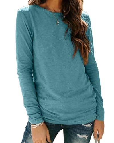 Sherosa Women's Long Sleeve Cotton Knit T-Shirt: $8.49 Sherosa Women's Long Sleeve Cotton Knit T-Shirt: $8.49