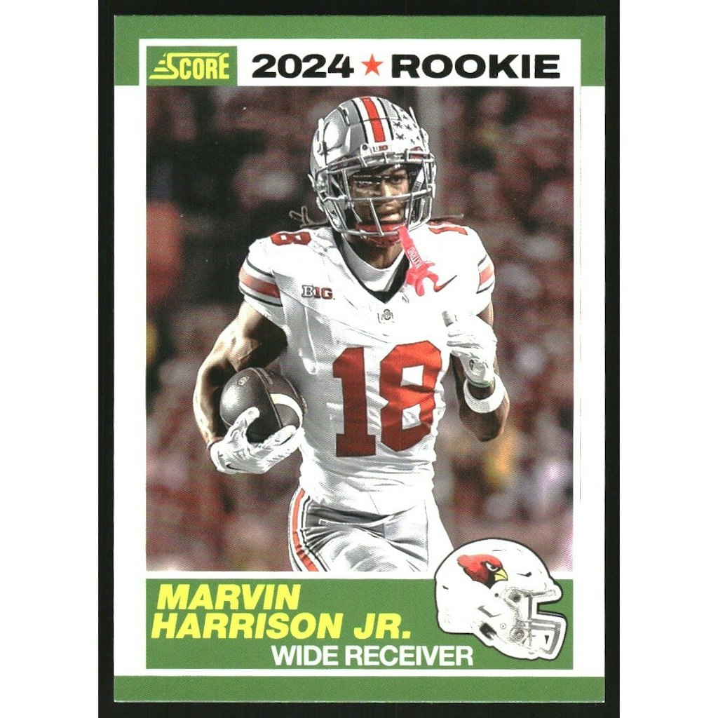 2024 Score 35th Anniversary Marvin Harrison Jr. Rookie Card: $5.40 2024 Score 35th Anniversary Marvin Harrison Jr. Rookie Card: $5.40