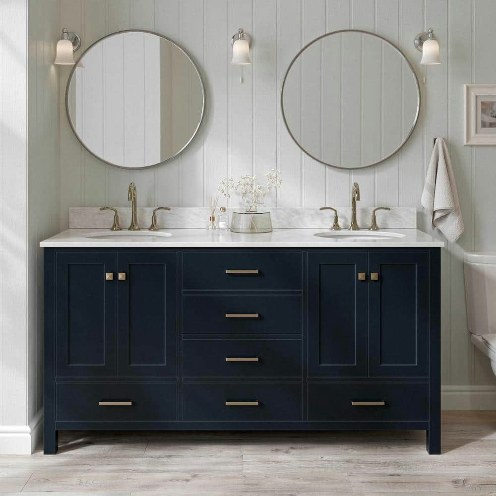 Cambridge 66-Inch Double Sink Freestanding Bathroom Vanity: $1,704 Cambridge 66-Inch Double Sink Freestanding Bathroom Vanity: $1,704