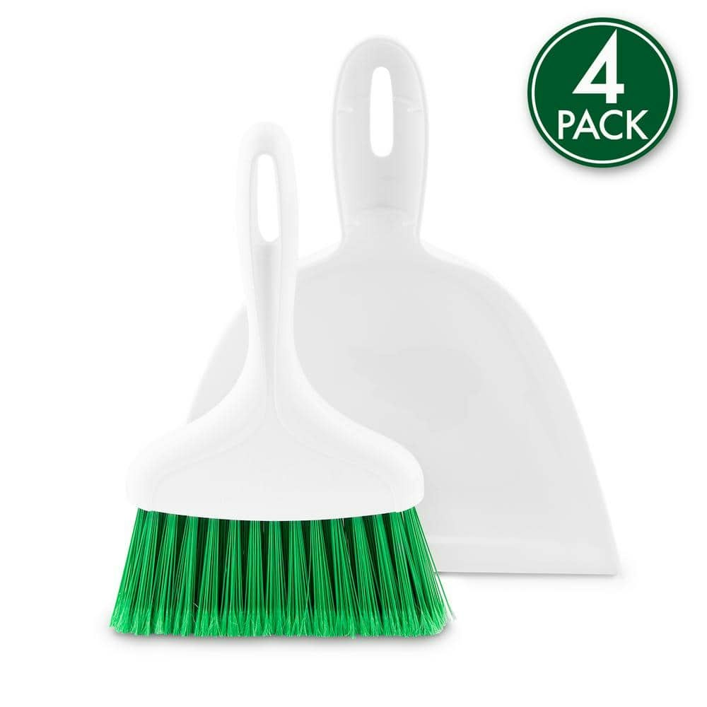10-Inch Whisk Broom and Dustpan Set 4-Pack: $22.46 10-Inch Whisk Broom and Dustpan Set 4-Pack: $22.46