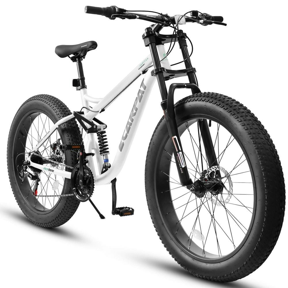 26-Inch 21-Speed Full-Suspension Fat Tire Mountain Bike: $382.28 26-Inch 21-Speed Full-Suspension Fat Tire Mountain Bike: $382.28