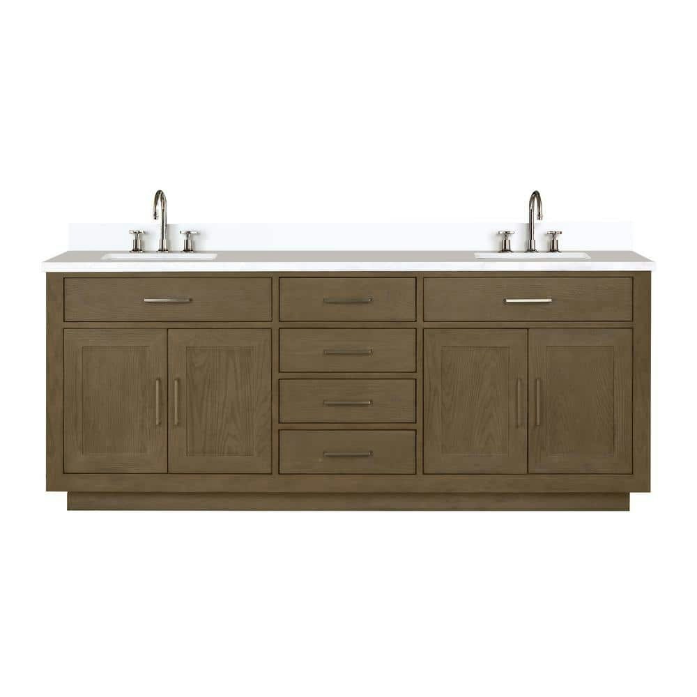 Condor 80-inch Double Bath Vanity with Quartz Top and Faucet Set: $5,180 Condor 80-inch Double Bath Vanity with Quartz Top and Faucet Set: $5,180