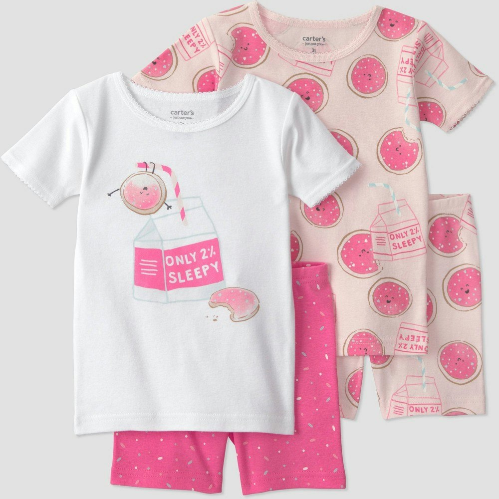 Carter's Just One You Toddler Girls' 4-Piece Cotton Pajama Set: $17 Carter's Just One You Toddler Girls' 4-Piece Cotton Pajama Set: $17
