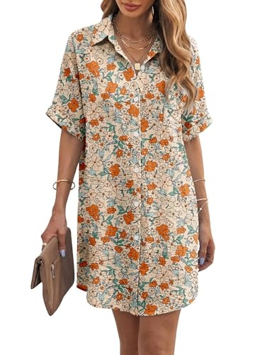 Angerella Women's Floral Beach Cover-Up Dress: $19.98