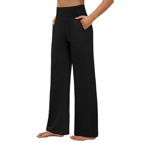FireSwan Women's High-Waist Wide-Leg Yoga Pants with Pockets: $14.99 FireSwan Women's High-Waist Wide-Leg Yoga Pants with Pockets: $14.99