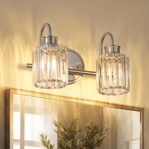 Alaislyc 2-Light Brushed Nickel Vanity Light: $45.89 Alaislyc 2-Light Brushed Nickel Vanity Light: $45.89