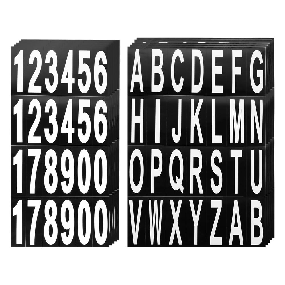 Uxcell Mailbox Numbers and Letters 10-Sheet Set: $12.59
