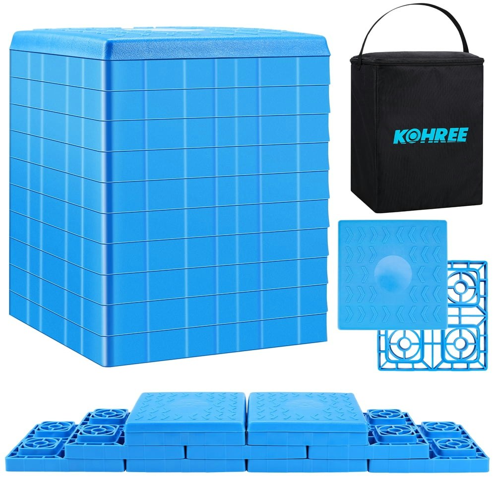 Kohree Heavy Duty RV Leveling Blocks 12-Pack: $36.49 Kohree Heavy Duty RV Leveling Blocks 12-Pack: $36.49