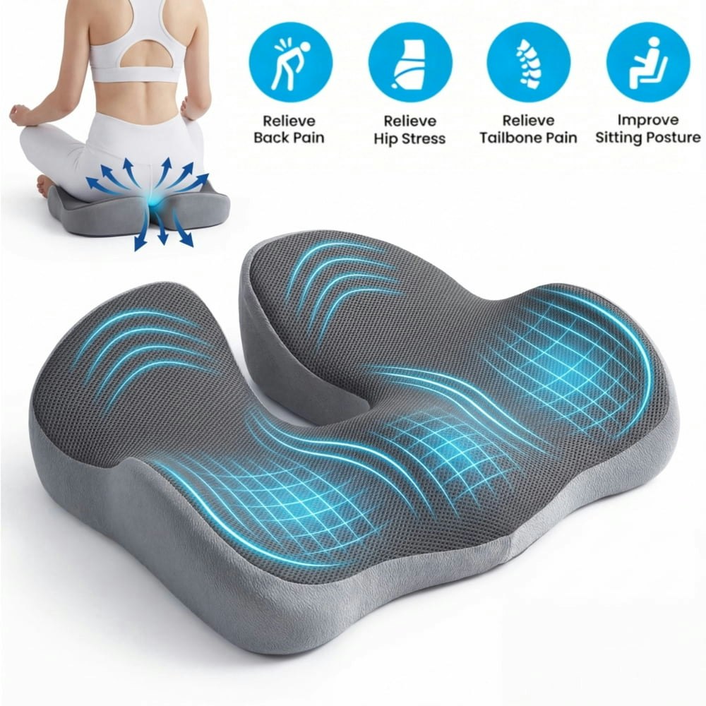 Memory Foam Coccyx Seat Cushion: $24.99 Memory Foam Coccyx Seat Cushion: $24.99