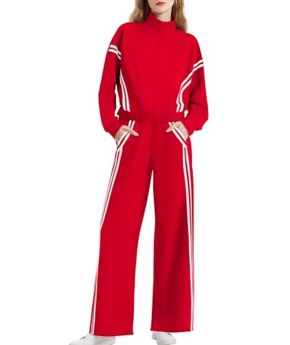 Casly Lamiit Women's 2-Piece Striped Zipper Lounge Set: $35.14