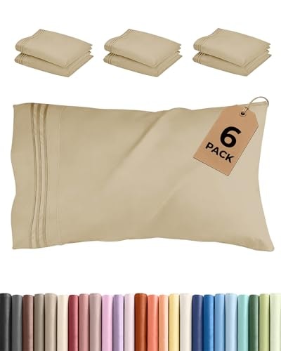 King Standard Pillow Cases 6-Pack: $23.79 King Standard Pillow Cases 6-Pack: $23.79