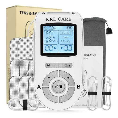 KRL.Care 24-Mode Dual Channel TENS EMS Unit 8-Pad Set: $19.99 KRL.Care 24-Mode Dual Channel TENS EMS Unit 8-Pad Set: $19.99