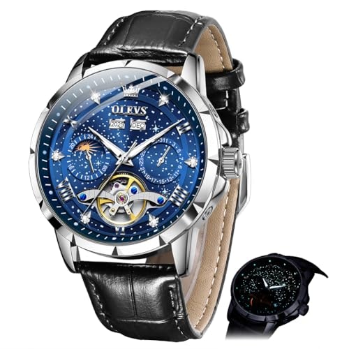 Olevs Automatic Skeleton Men's Watch: $116.45