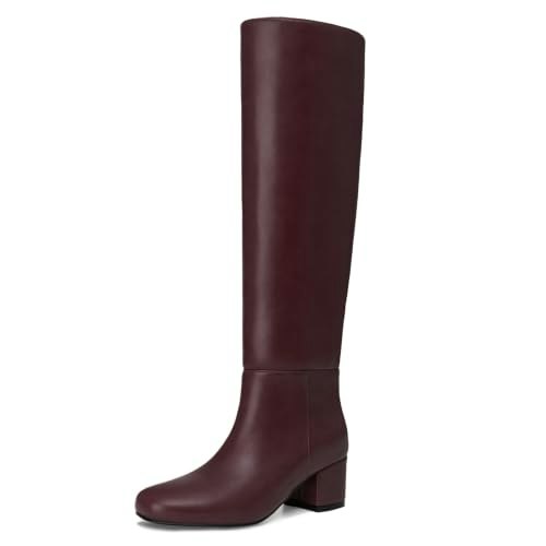 Athlefit Women's Knee High Chunky Low Heel Boots: $44.99 Athlefit Women's Knee High Chunky Low Heel Boots: $44.99