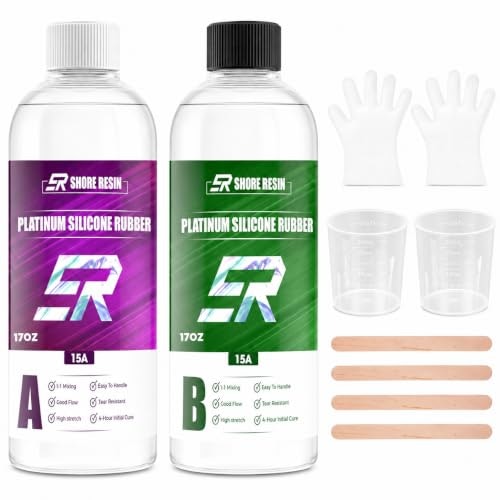Shore Resin 34-oz. 15A Platinum Silicone Rubber Mold Making Kit: $16.09 Shore Resin 34-oz. 15A Platinum Silicone Rubber Mold Making Kit: $16.09