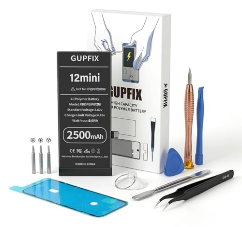 Gupfix iPhone 12 mini Replacement Battery: $23.79 Gupfix iPhone 12 mini Replacement Battery: $23.79
