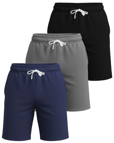 Men's French Terry Cotton Lounge Shorts 3-Pack: $29.74 Men's French Terry Cotton Lounge Shorts 3-Pack: $29.74