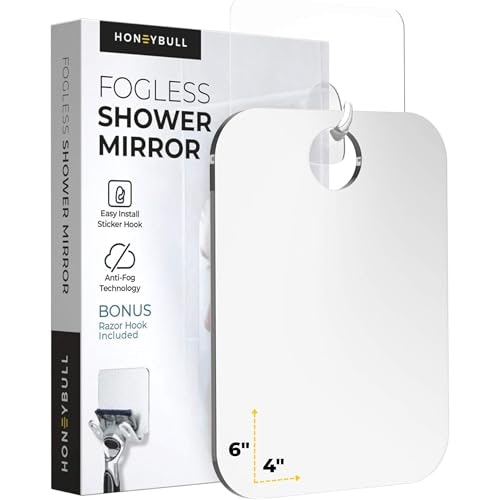 Honeybull 4x6in Fogless Shower Shaving Mirror: $9.99 Honeybull 4x6in Fogless Shower Shaving Mirror: $9.99