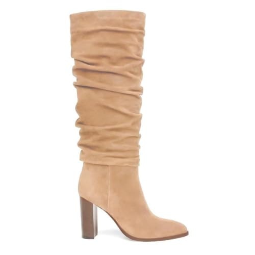 Erocalli Women's Slouchy Knee-High Suede Boots: $56.98