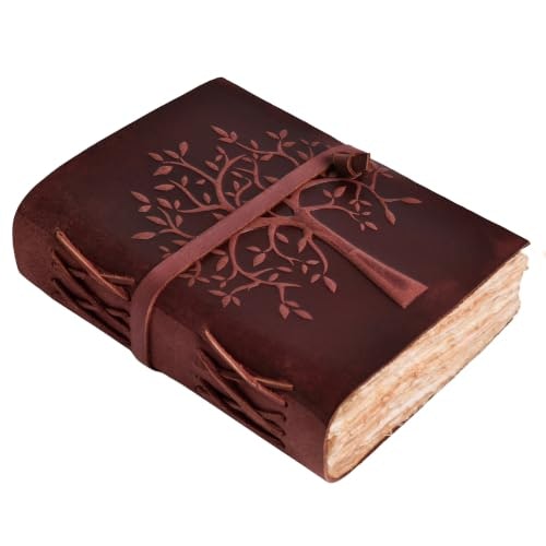 Leather Village Tree of Life Leather Journal 6x4-inch: $16.99 Leather Village Tree of Life Leather Journal 6x4-inch: $16.99