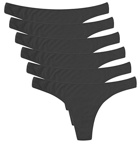Elacucos Women's Cotton Thong Panties 6-Pack: $7.09 Elacucos Women's Cotton Thong Panties 6-Pack: $7.09