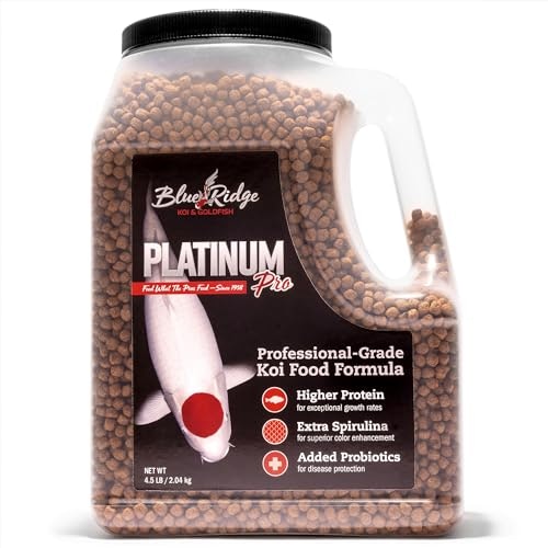 Blue Ridge Koi Platinum Pro 41% Protein Fish Food 4.5-lb Bag: $31.69 Blue Ridge Koi Platinum Pro 41% Protein Fish Food 4.5-lb Bag: $31.69