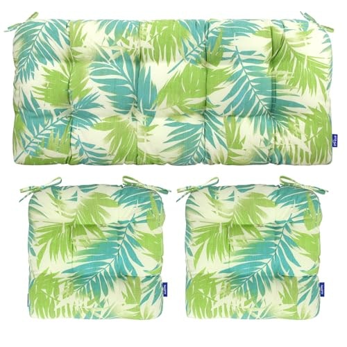 Infblue Tufted Wicker Patio Furniture Cushion 3-Piece Set: $42.49 Infblue Tufted Wicker Patio Furniture Cushion 3-Piece Set: $42.49