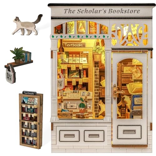 Fsolis DIY Miniature Book Nook Kit with Cat: $26.38 Fsolis DIY Miniature Book Nook Kit with Cat: $26.38