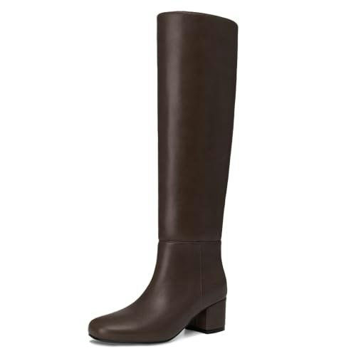 Athlefit Women's Low Heel Knee High Boots: $41.99 Athlefit Women's Low Heel Knee High Boots: $41.99