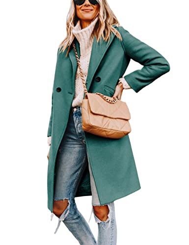 Hooever Women's Wool Notch Lapel Peacoat: $49.98