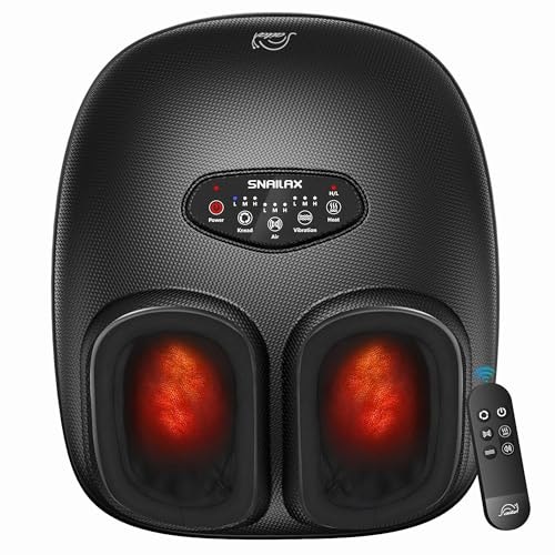 Snailax Shiatsu Foot Massager with Heat and Vibration: $65.98